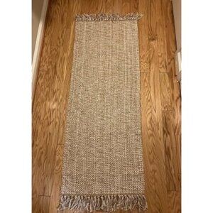 New Hallway Runner Rug, 2' x 5' Soft Washable Tan Contemporary Modern Laundry